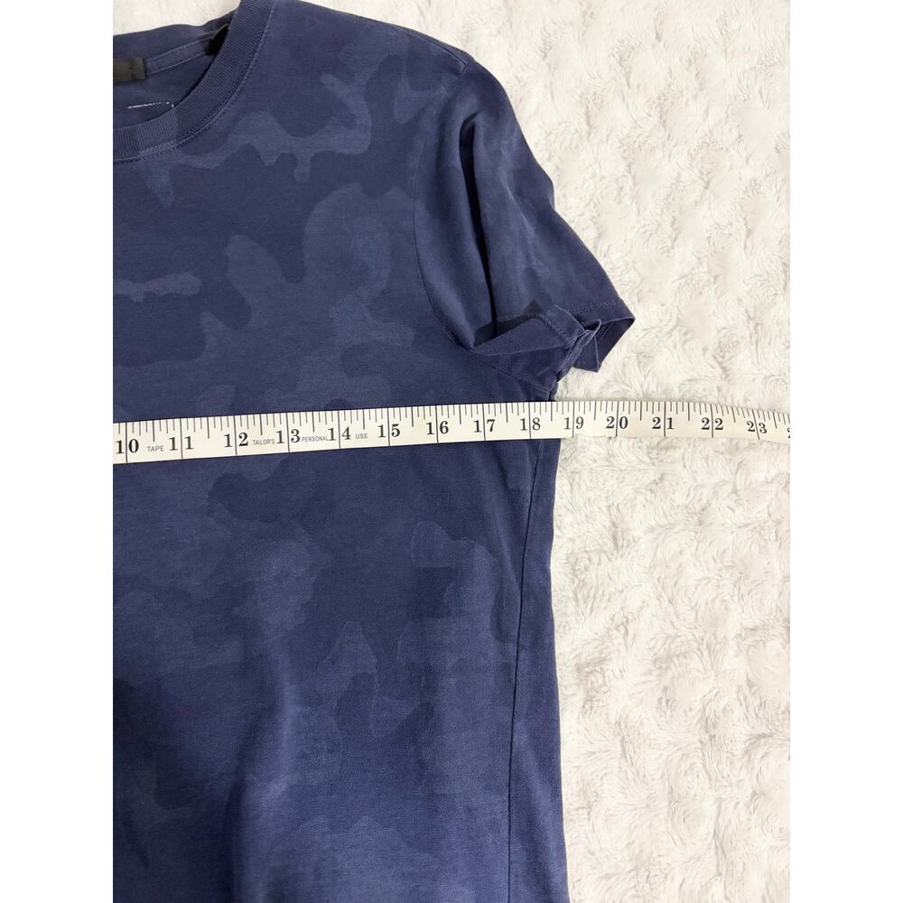 ATM Anthony Thomas Melillo Blue Camo Ombre Cotton Crewneck Classic T-shirt M - Picture 7 of 7